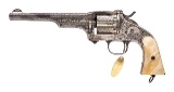 "Factory Engraved Merwin & Hulbert Large frame Top strap Single Action revolver .44-40 (AH9011) Consignment" - Image 1 of 6