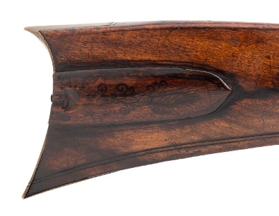 "Pre-Revolutionary War Kentucky Rifle w/ Pileus Libertatis carving (AL10263) CONSIGNMENT" - Image 8 of 13