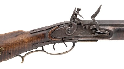 "Massive John Bonewitz Flintlock Bench Kentucky Rifle (AL10262) CONSIGNMENT" - Image 2 of 11