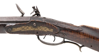 "Massive John Bonewitz Flintlock Bench Kentucky Rifle (AL10262) CONSIGNMENT" - Image 4 of 11