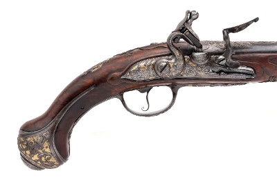 "Beautiful High Relief Embellished Flintlock Horse Pistol by Antoine Prion (71129) Consignment " - Image 2 of 9