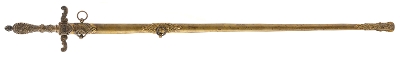 "U.S. Model 1840 Medical Staff Sword (SW1889)" - Image 4 of 6