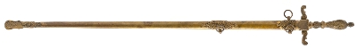 "U.S. Model 1840 Medical Staff Sword (SW1889)" - Image 5 of 6
