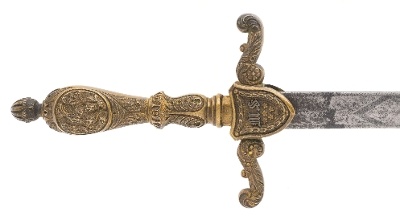 "U.S. Model 1840 Medical Staff Sword (SW1889)" - Image 6 of 6