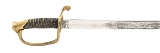 "Presentation Grade US model 1850 Foot Officer Sword (SW1384)" - Image 6 of 6