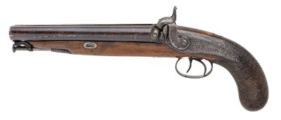 "Double Cased Pair of Double Barrel Percussion Pistols by Rabone Brothers & Company (65337)" - Image 4 of 24