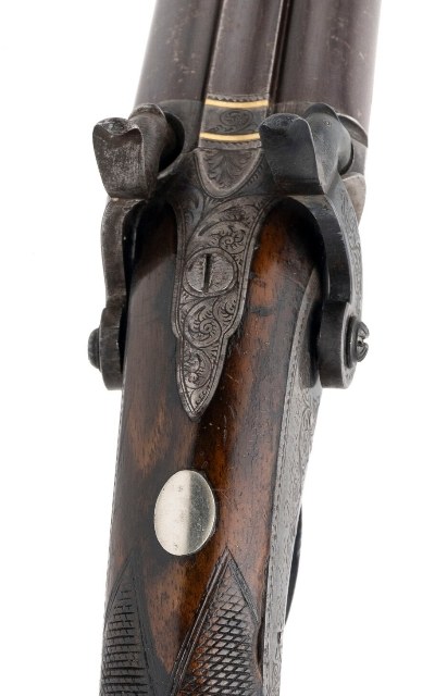 "Double Cased Pair of Double Barrel Percussion Pistols by Rabone Brothers & Company (65337)" - Image 6 of 24
