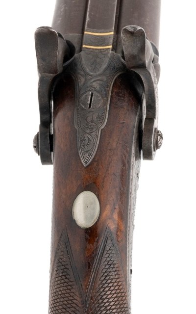 "Double Cased Pair of Double Barrel Percussion Pistols by Rabone Brothers & Company (65337)" - Image 14 of 24