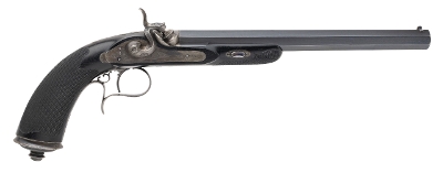 "Beautiful Cased Pair of Precussion Target Pistols by Guyot (72457) " - Image 13 of 24