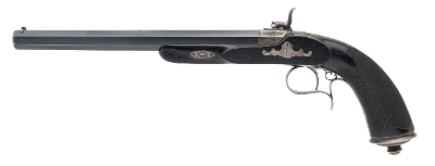 "Beautiful Cased Pair of Precussion Target Pistols by Guyot (72457) " - Image 16 of 24