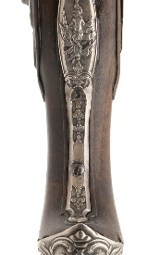 "Exquisite French Gilt Engraved Silver Mounted Flintlock Pistols (AH8059)" - Image 13 of 13