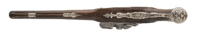 "Exquisite French Gilt Engraved Silver Mounted Flintlock Pistols (AH8059)" - Image 12 of 13