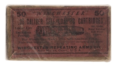 ".35 Winchester Self Loading Rifle Collector Ammo (AM478)" - Image 1 of 2