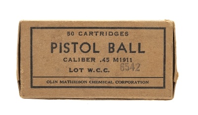 "US Military 45ACP 50rd Box Ammo (AM157)" - Image 1 of 2