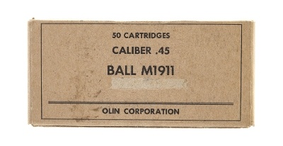 "US Military 45ACP 50rd Box (AM155)" - Image 1 of 2