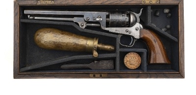 "Cased Colt 1851 Navy Revolver (AC373) DTX"