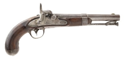 "U.S. Model 1836 converted percussion pistol (AH6859)" - Image 1 of 7