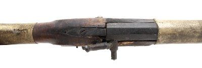 "Hide Wrapped Half Stock Percussion Rifle (AL5751)" - Image 4 of 9