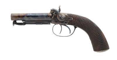 "Beautiful Cased Pair of English Travelers Percussion Pistols (AH6543)" - Image 3 of 15
