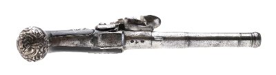 "Beautiful English Flintlock Queen Anne Pistol by Wilson of London Ex. George Nuemann Collection (AH6091)" - Image 5 of 9