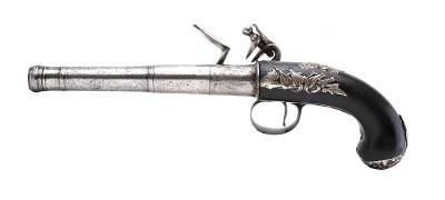 "Beautiful English Flintlock Queen Anne Pistol by Wilson of London Ex. George Nuemann Collection (AH6091)" - Image 3 of 9