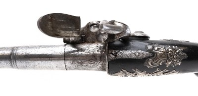 "Beautiful English Flintlock Queen Anne Pistol by Wilson of London Ex. George Nuemann Collection (AH6091)" - Image 4 of 9