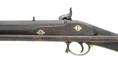 "Unusual English Percussion Musket with Attached Rest (AL5184)(DTX)" - Image 4 of 20