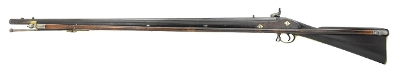 "Unusual English Percussion Musket with Attached Rest (AL5184)(DTX)" - Image 3 of 20