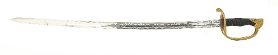 "U.S. Model 1850 Staff and Field Officers Sword (SW1266)" - Image 4 of 8