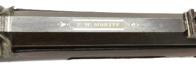 "Beautiful Percussion Target Rifle Signed F.W. Moritz in Gold and Outlined in Silver (AL4287) DTX" - Image 9 of 17