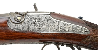 "Beautiful Percussion Target Rifle Signed F.W. Moritz in Gold and Outlined in Silver (AL4287) DTX" - Image 6 of 17