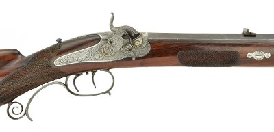 "Beautiful Percussion Target Rifle Signed F.W. Moritz in Gold and Outlined in Silver (AL4287) DTX" - Image 2 of 17