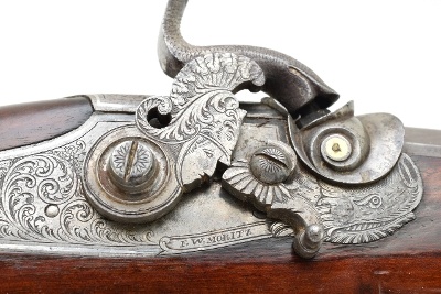 "Beautiful Percussion Target Rifle Signed F.W. Moritz in Gold and Outlined in Silver (AL4287) DTX" - Image 15 of 17