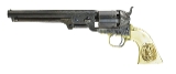 "Inscribed Factory Engraved Colt 1851 Navy with Carved Mexican Eagle Ivory Grips (C14631) DTX" - Image 1 of 11