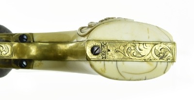 "Inscribed Factory Engraved Colt 1851 Navy with Carved Mexican Eagle Ivory Grips (C14631) DTX" - Image 10 of 11