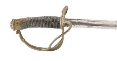 "U.S. Model 1872 Cavalry Saber Carried by Lt. Leighton Finley of the 10th Cavalry (SW1215)" - Image 10 of 11