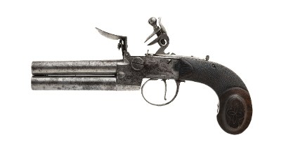 "French Tap Action Flintlock Pocket Pistol (AH4241)" - Image 2 of 6