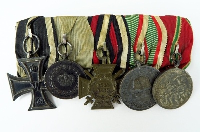 "German WWI Five Medal device Kingdom of Wurttenberg Solder (MM960)" - Image 2 of 2