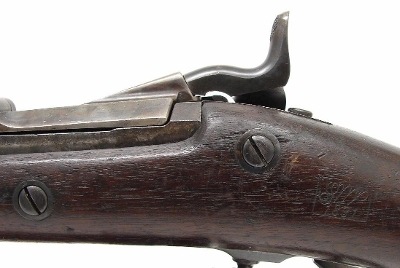 "U.S. Model 1880 Trapdoor Springfield Rifle with Triangular Bayonet. (AL2380)" - Image 4 of 8