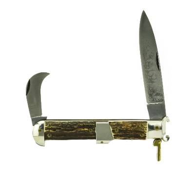 "Falcon Stag Handled Large Folding Hunting Knife (K2118)" - Image 3 of 4