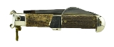"Falcon Stag Handled Large Folding Hunting Knife (K2118)" - Image 2 of 4