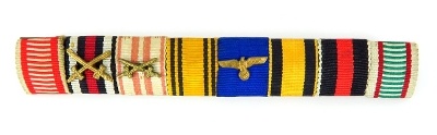 "WWI / WWII 8 Place Ribbon Bar (MM954)" - Image 1 of 1