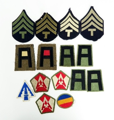 "Lot of Assorted U.S. WWII Patches and Rank Insignias. (MM927)" - Image 1 of 1