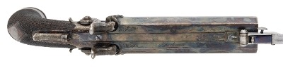 "Excellent Cased Identified Pair of Double Barrel Percussion Pistol With Flip Bayonets (72456) " - Image 24 of 25