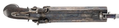 "Excellent Cased Identified Pair of Double Barrel Percussion Pistol With Flip Bayonets (72456) " - Image 9 of 25