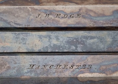 "Excellent Cased Identified Pair of Double Barrel Percussion Pistol With Flip Bayonets (72456) " - Image 10 of 25