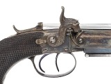 "Excellent Cased Identified Pair of Double Barrel Percussion Pistol With Flip Bayonets (72456) " - Image 19 of 25