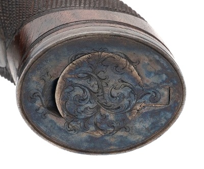 "Excellent Cased Identified Pair of Double Barrel Percussion Pistol With Flip Bayonets (72456) " - Image 14 of 25