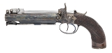 "Excellent Cased Identified Pair of Double Barrel Percussion Pistol With Flip Bayonets (72456) " - Image 20 of 25