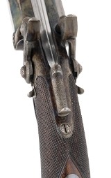 "Excellent Cased Identified Pair of Double Barrel Percussion Pistol With Flip Bayonets (72456) " - Image 22 of 25